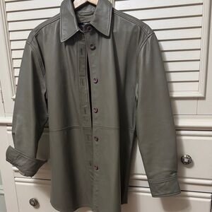 Quince muhroom taupe Leather Women's Jacket XS